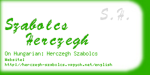 szabolcs herczegh business card